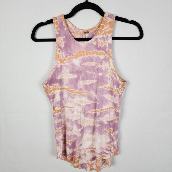 Christina Haack YFB Robbie Tie Dye Tank Size Medium Festival Hippie Racerback - Picture 3 of 8